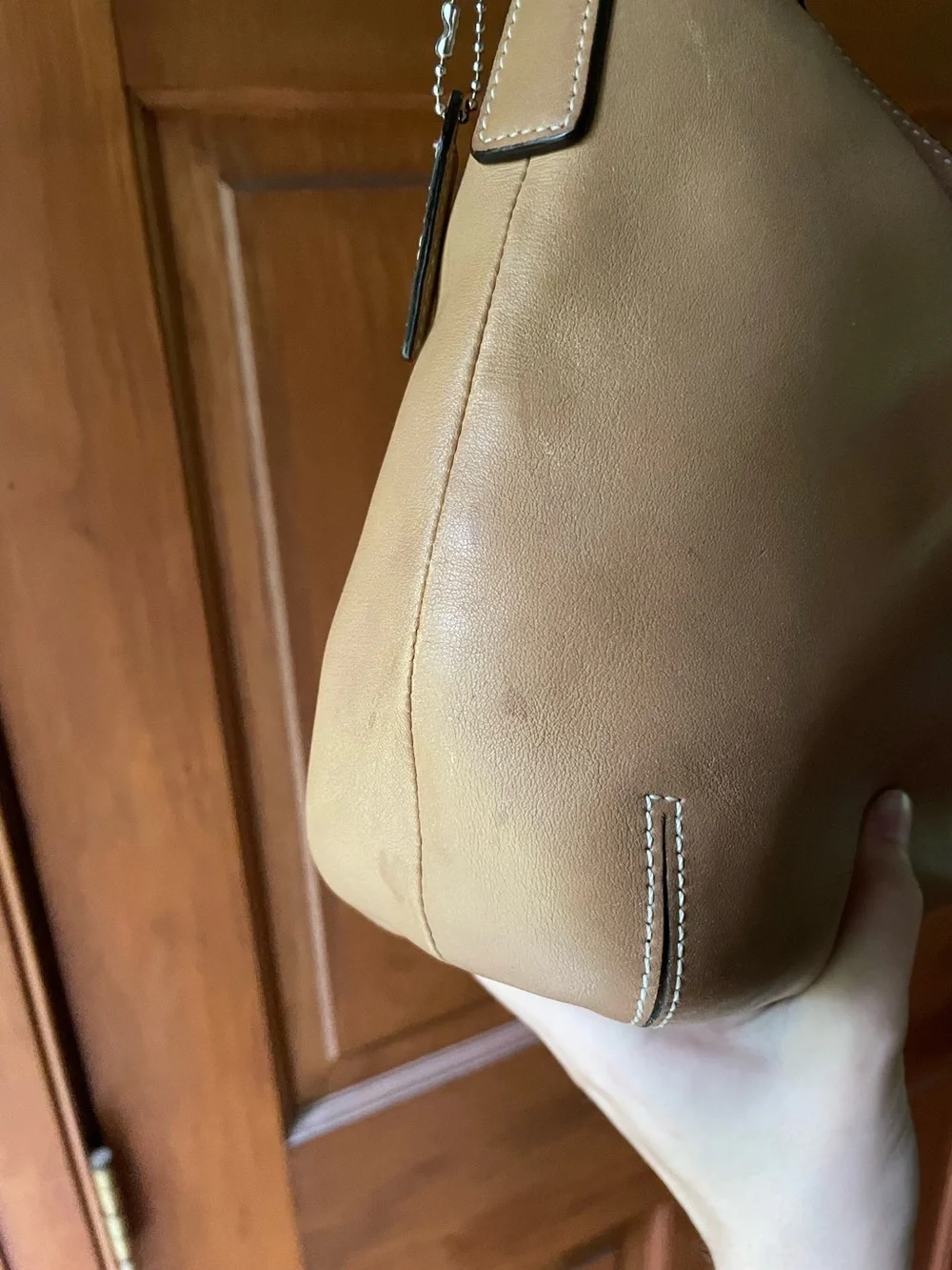 🍎Coach 9266 hamptons leather slouchy buckle hobo🍅